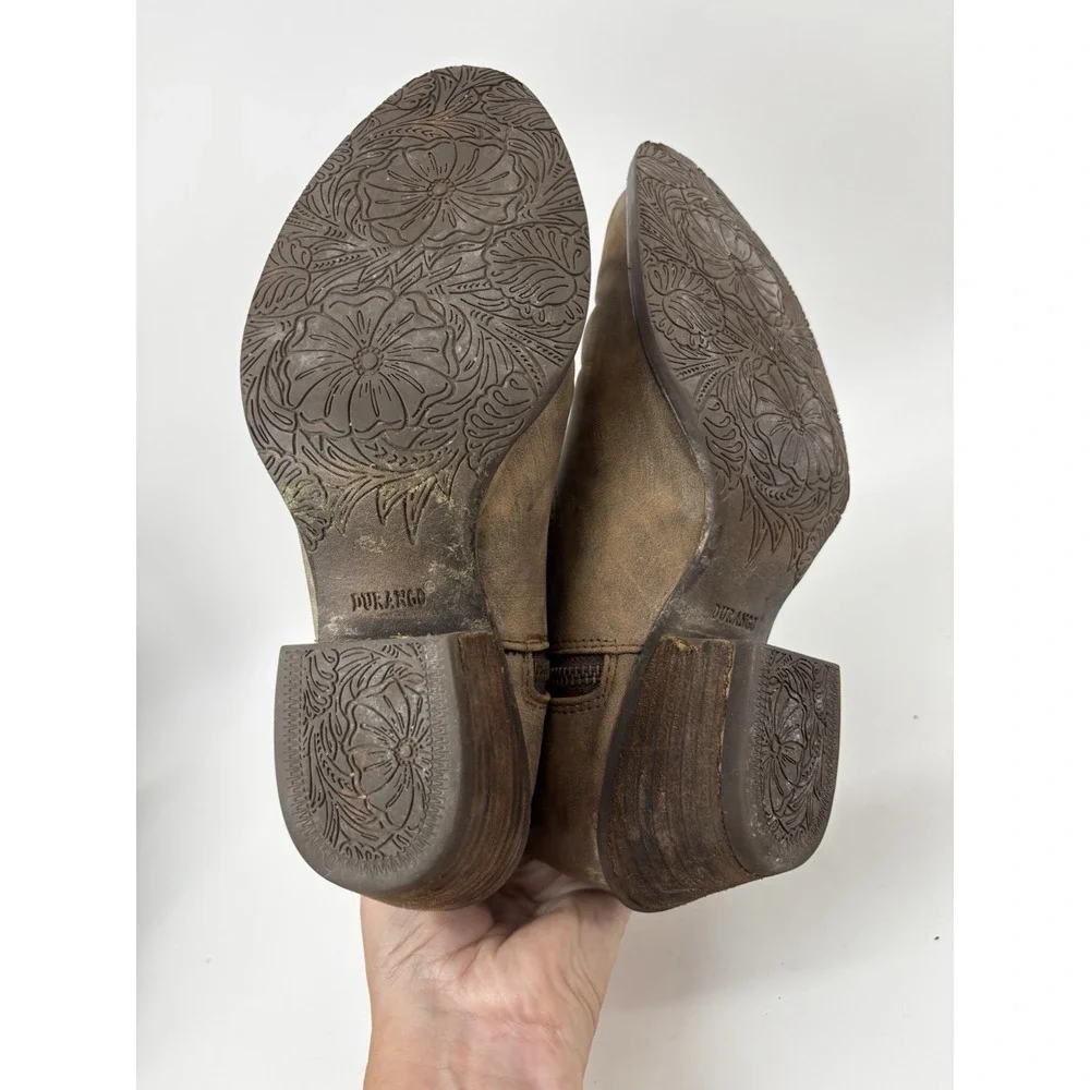 Durango Crush Short Ankle Cowgirl Boots Women's Size 6.5 US 36 EU 3.5 UK